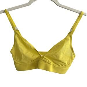 NWT Smoothez Mesh Triangle Top Bran In Yellow Size XS
